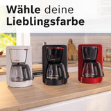Espressor cu filtru Bosch MyMoment TKA2M113, carafă din sticlă de 1,25 l, pentru 10-15 cești, funcție de menținere la cald timp de 40 de minute, sistem anti-picurare, suport pentru filtru rotativ, rezervor de apă detașabil, 1200 wați, negru mat