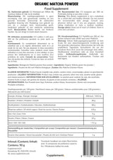 Cupplement Matcha 90 grame bio - Ceai verde pudră de cea mai înaltă calitate - Fără bătător de bambus și tel - Culunary - Set pentru începători - Latte - Bătător - Japonia - Pudră - Ceai - Tel - Pungă - Smoothie