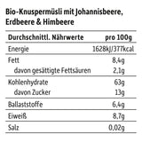 FRECHE FREUNDE Muesli organic pentru micul dejun, mix crocant de muesli cu fructe de pădure Edda's, pentru școlari, cu căpșuni liofilizate, vegan, pachet de 6 (6 x 280g)