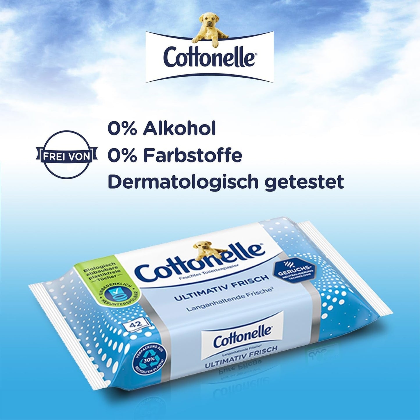 Șervețele umede, Ultimate Fresh, 12 X 42 șervețele, tehnologie Deodycylx, delicată pentru piele, fără alcool și coloranți, sensibilă, biodegradabilă