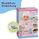 BABY Born Annabell 43 cm - Păpușă moale cu 7 funcții electronice și sunet - Potrivită pentru copii cu vârsta de la 3 ani în sus - Păpușa include accesorii - Necesită baterii