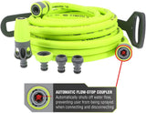 Set furtun de grădină cu racord rapid, 1/2 in. x 50 ft., durabil, ușor, sigur pentru apă potabilă – hfzg12050qn