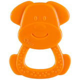 Inel de dentiție Chicco ECO+ Broască, Inel de dentiție pentru nou-născuți cu țepi, Fabricat din bioplastic moale, Jucărie de dentiție pentru nou-născuți și copii de la 3 la 18 luni