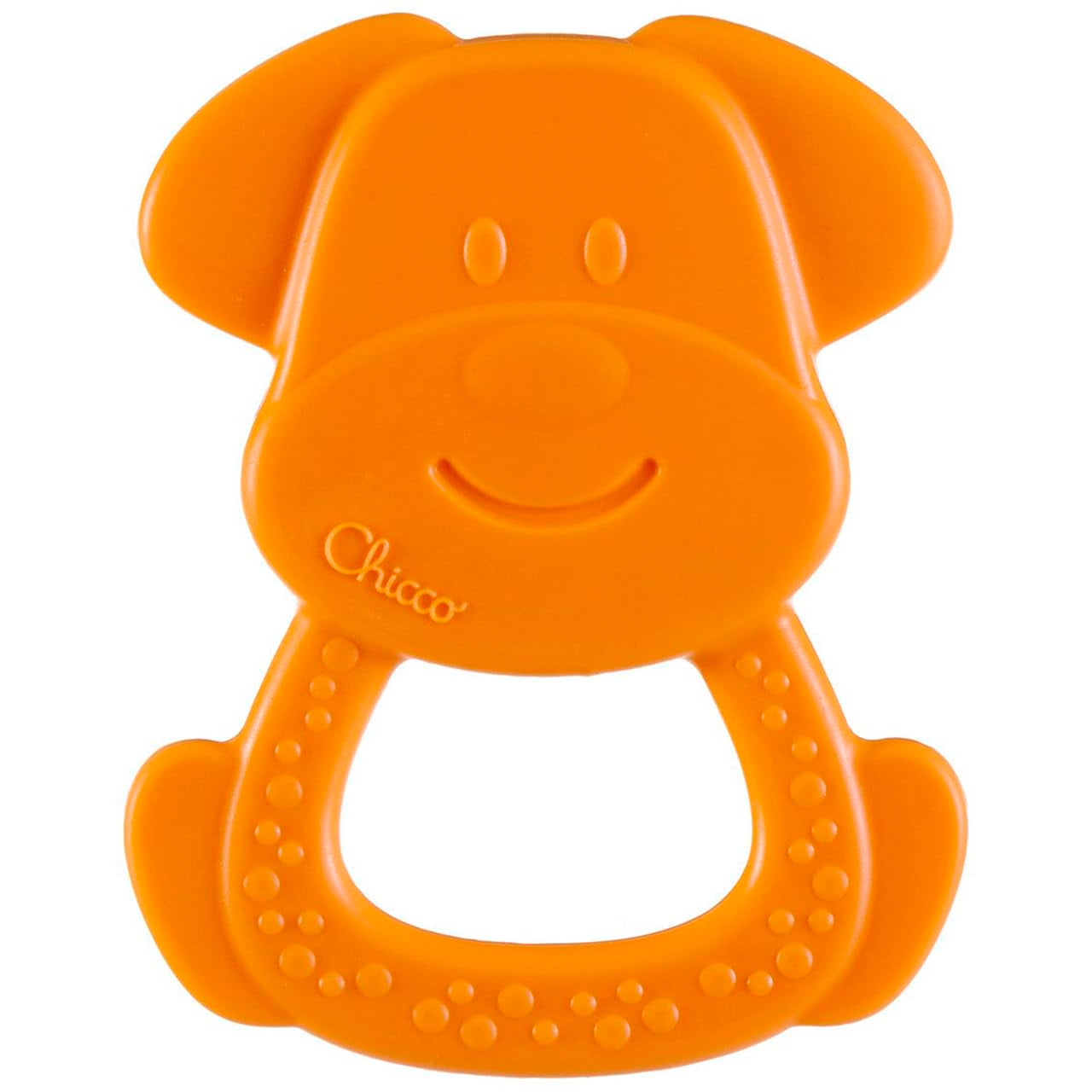 Inel de dentiție Chicco ECO+ Broască, Inel de dentiție pentru nou-născuți cu țepi, Fabricat din bioplastic moale, Jucărie de dentiție pentru nou-născuți și copii de la 3 la 18 luni