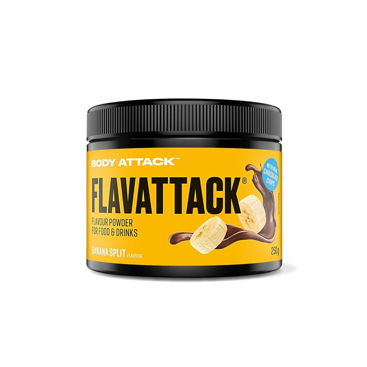 Body Attack Flavattack®, Double Choc Brownie, 250G / 83 porții Arome Naty Shop 250 grame Banana Split