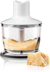 Braun Multiquick 3 MQ 3135 Sauce Stabmixer – Pürierstab Mit 11 Geschwindigkeiten plus Turbo-Stufe & Edelstahl-Mixfuß, 750 Watt, Inkl. 600 Ml Mix-/Messbecher, Schneebesen & Zerkleinerer, Weiß/Grau Bucatarie Naty Shop