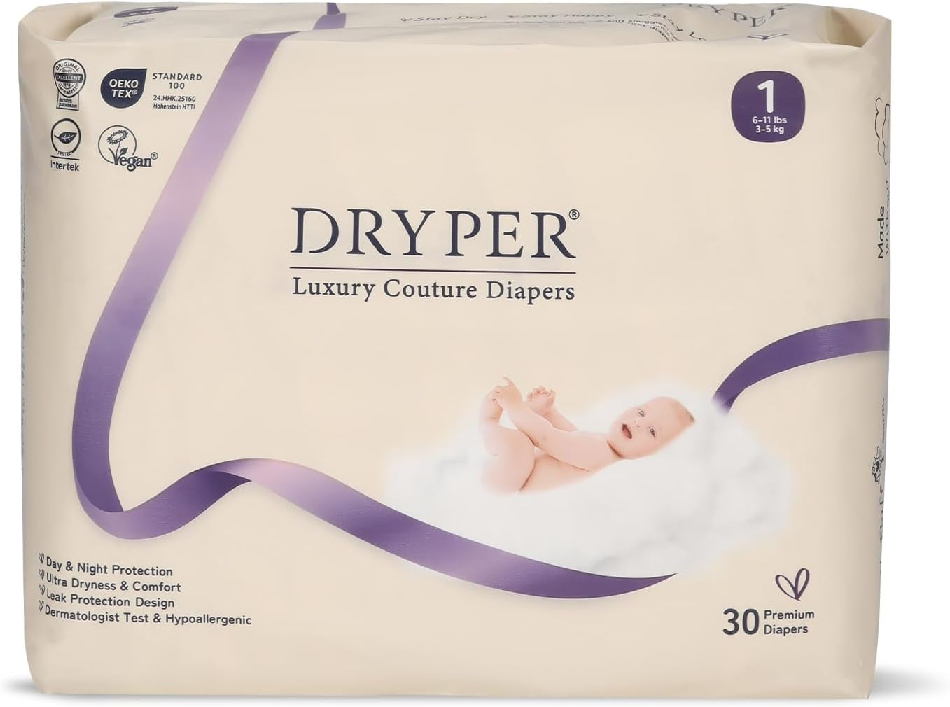 Scutece pentru bebeluși mărimea 4 (10-15 kg), ultra-subțiri, moi și hipoalergenice pentru pielea sensibilă, protecție 3D împotriva scurgerilor, indicator de umezeală, 138 de scutece premium pentru zi și noapte