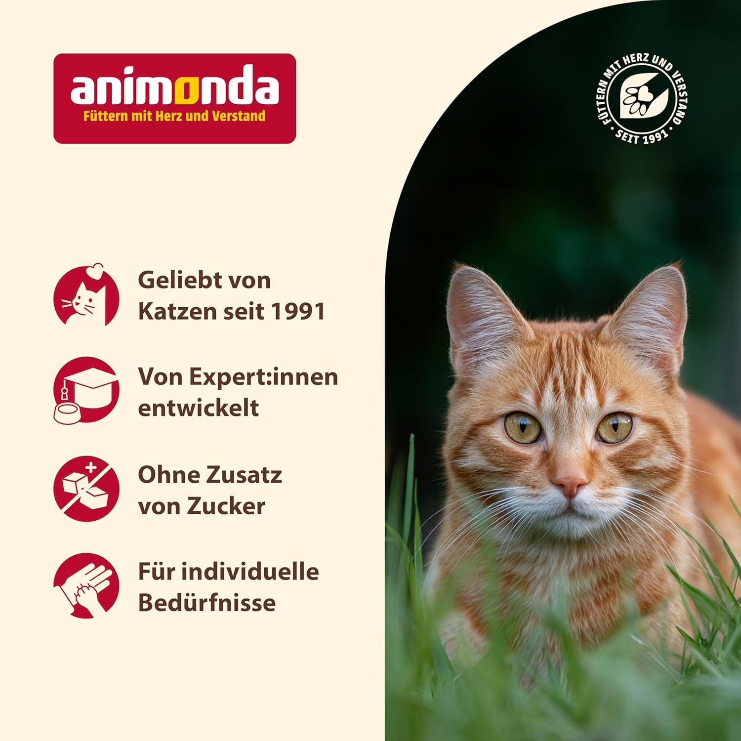 animonda Carny Adult Savory Variety (12 x 400 g), hrană umedă pentru pisici adulte, hrană umedă cu ingrediente 100% proaspete, din carne, fără cereale și fără zahăr