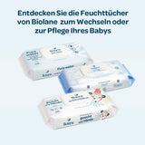 BIOLANE - Șervețele umede pentru bebeluși cu 99,9% apă - Apă pură - Pachet de 12 x 48 (576 șervețele) - Pentru piele sensibilă - De la naștere - Fără parfum - Îngrijire pentru schimbarea și curățarea bebelușilor