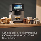 Espressor automat Siemens EQ900 TQ903D03, control prin aplicație, afișaj tactil intuitiv, mod barista, AromaBoost, reducere a zgomotului, râșniță premium, curățare automată cu abur, 1500 W, oțel inoxidabil