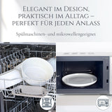 Set de veselă din gresie ceramică, format din 48 de piese, pentru 12 persoane, design Ibiza, CÂȘTIGĂTOR AL TESTULUI. Un set de veselă mediteranean superb, din gresie ceramică, inclusiv boluri și farfurii. Set de veselă Pure Living, bej.