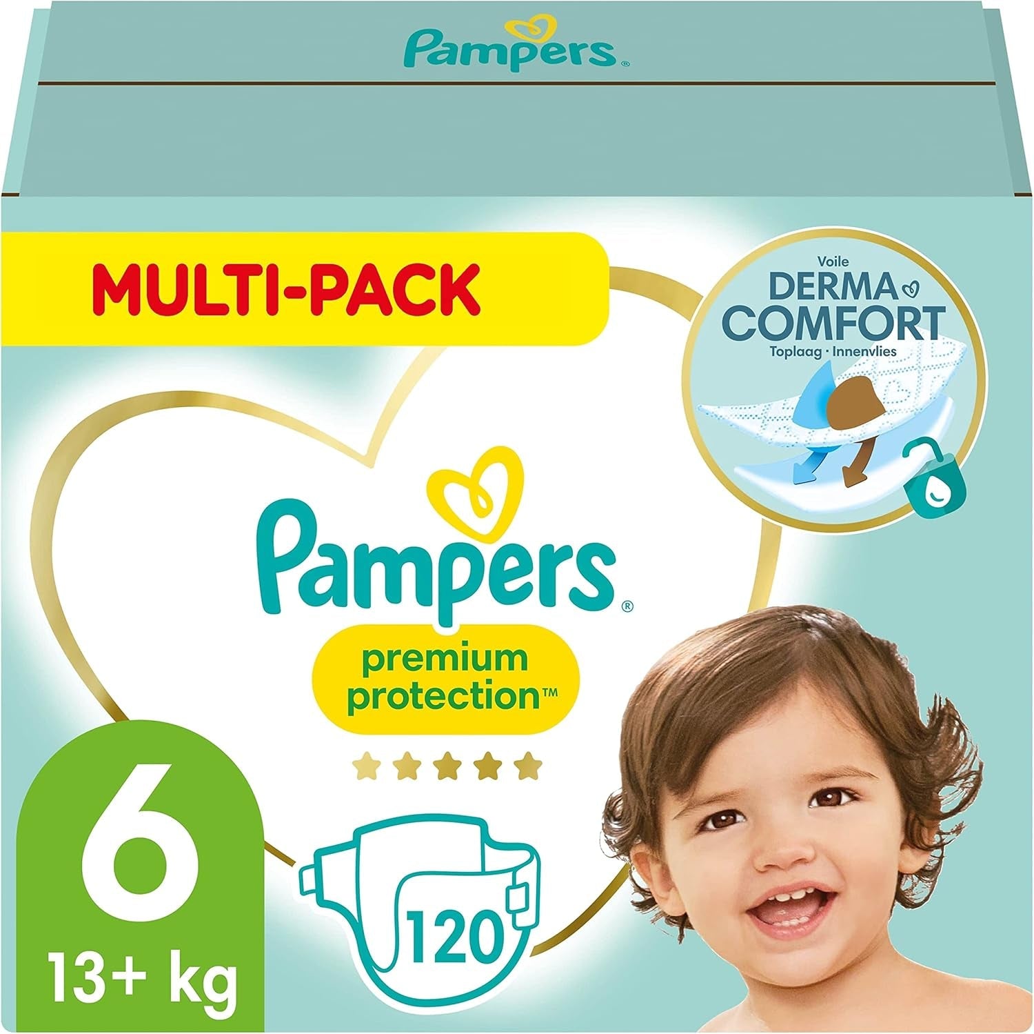 Pampers Premium Protection Mărimea 5, 152 scutece, 11 kg-16 kg, protecția noastră numărul 1 împotriva pielii și scurgerilor