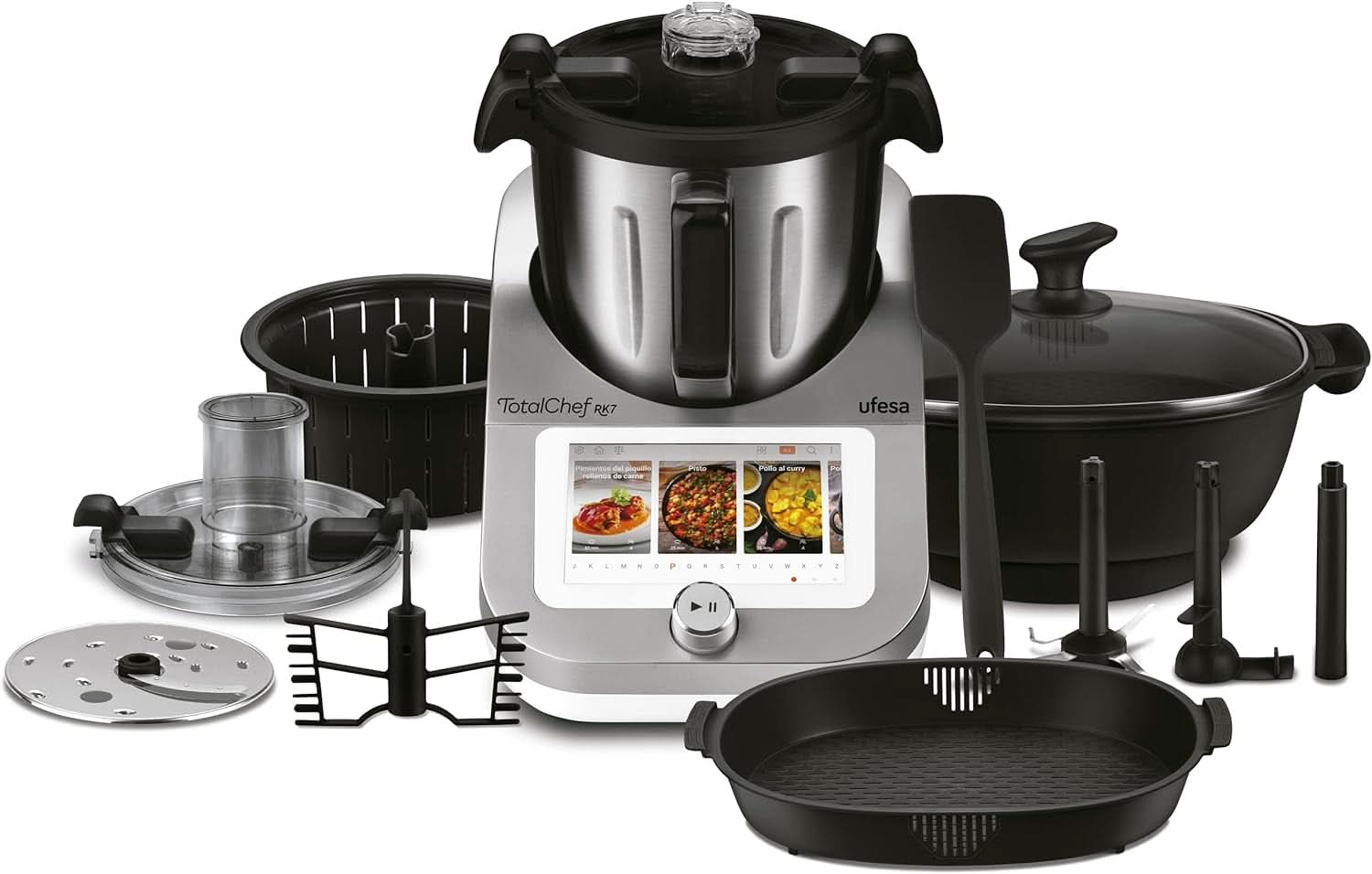 Ufesa Totalchef RK7, robot de bucătărie multifuncțional cu funcție de gătit, WLAN, 30 functii Naty Shop Totalchef Rk7