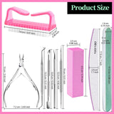 FANDAMEI Maniküre Set, Buffer Für Nägel, Nagelfeile 100/180, Nagelfeilen Für Gelnägel, Nagelhautschieber, Buffer Für Gelnägel, Feilen Für Gelnägel, Nagelzange, Nagelfeilen Set, Maniküre & Pediküre Set