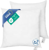 FAM Home Pernă 80X80 Set de 2 Microfibre moi - Pernă 80X80 Suferă de alergii Cu suport optim pentru gât și cap - Pernă interioară Respirabilă Reglarea umidității Antibacteriană Perne ortopedice cervicale Naty Shop Set de 2 80 X 80Cm