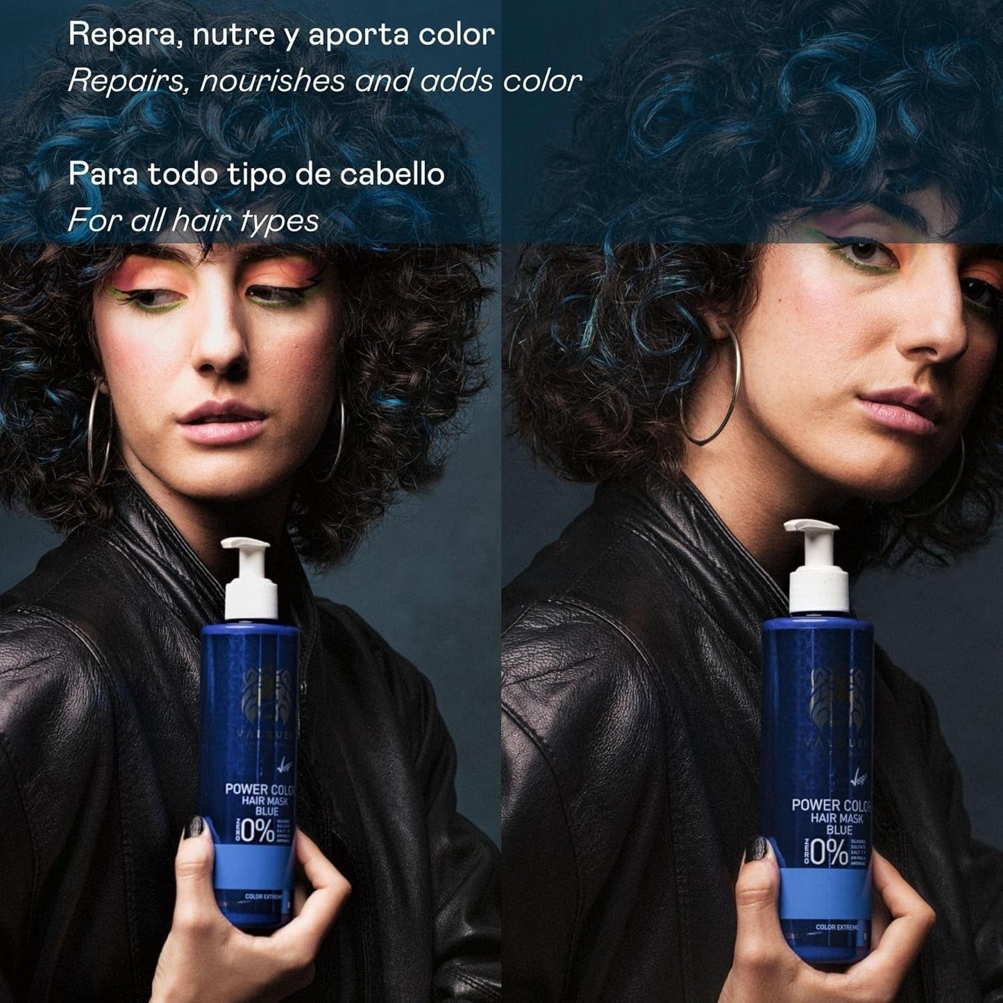 Valquer Professional Mask Power Culoare păr vopsit. Vegan și fără sulfați (păr blond auriu) Intensificator de culoare pentru păr - 275 ml Masca de par Naty Shop