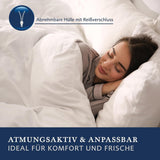 Billerbeck Pillow S20 Latex - Pernă pentru gât în 40 X 80 Cm - Pernă pentru susținerea gâtului cu miez moale din latex, alb Perne standard Naty Shop