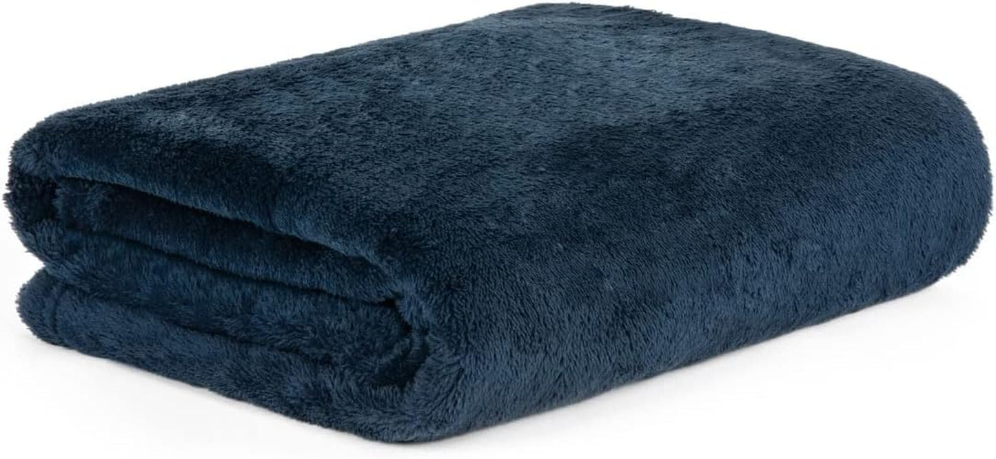 HOMLA Pătură roșie din fleece pufoasă și caldă - pentru canapea și pat Pătură confortabilă Pătură de canapea Pătură de living - ușor de întreținut 150 X 200 cm Roz Paturi si Cuverturi Besuche den HOMLA-Store Albastru marin Poliester