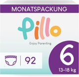 Scutece Pillo, mărimea 7, 84 de bucăți, 4 pachete a câte 21 de scutece fiecare, mărimea 7 - XXL (15+ kg) – Scutece pentru bebeluși