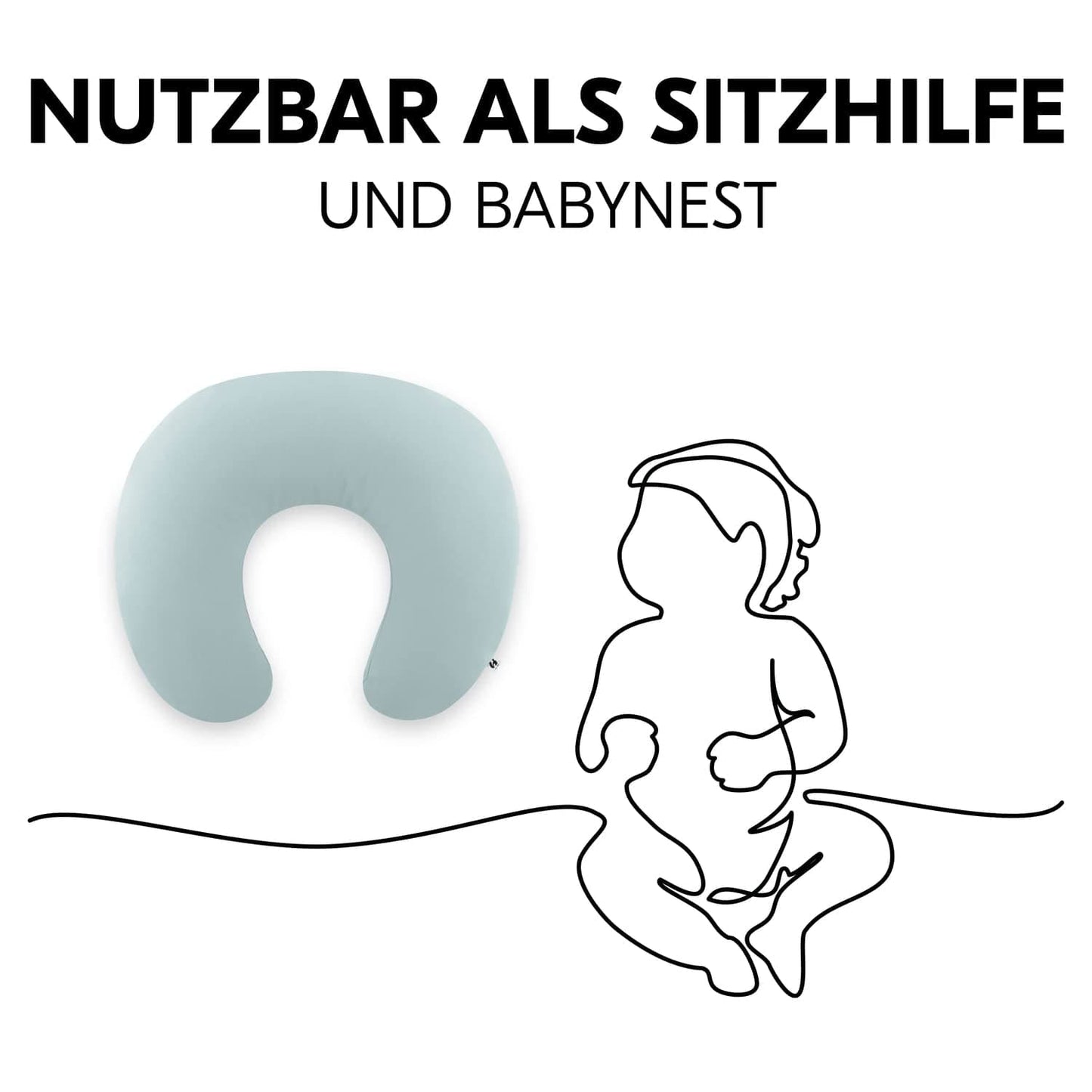 Pernă de alăptare Hauck pentru bebeluși cu umplutură Accesorii Hrana si Alaptare Bebe Naty Shop