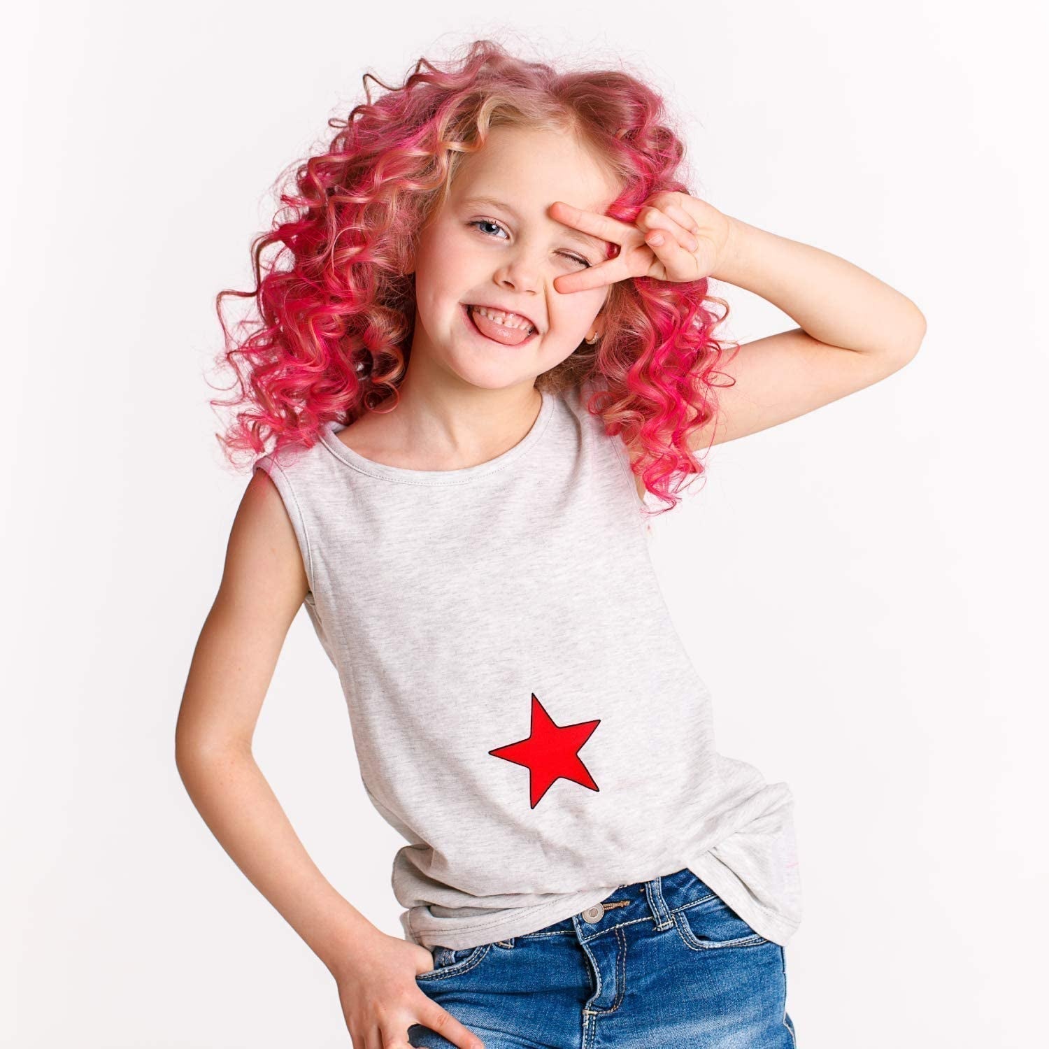 Desire Deluxe Hair Chalk cadouri pentru fete, cretă de păr pentru colorarea părului jucării pentru Crăciun, 10 pixuri lavabile pentru vopsirea părului, pentru carnaval, pentru copii în vârstă de 3 4 5 6 7 8 9 11 ani Vopsea pentru par Naty Shop