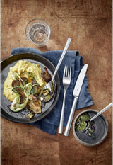 Set tacâmuri Silit Trend 6 persoane, 30 piese, cuțite monobloc, oțel inoxidabil Crominox Bucatarie Naty Shop