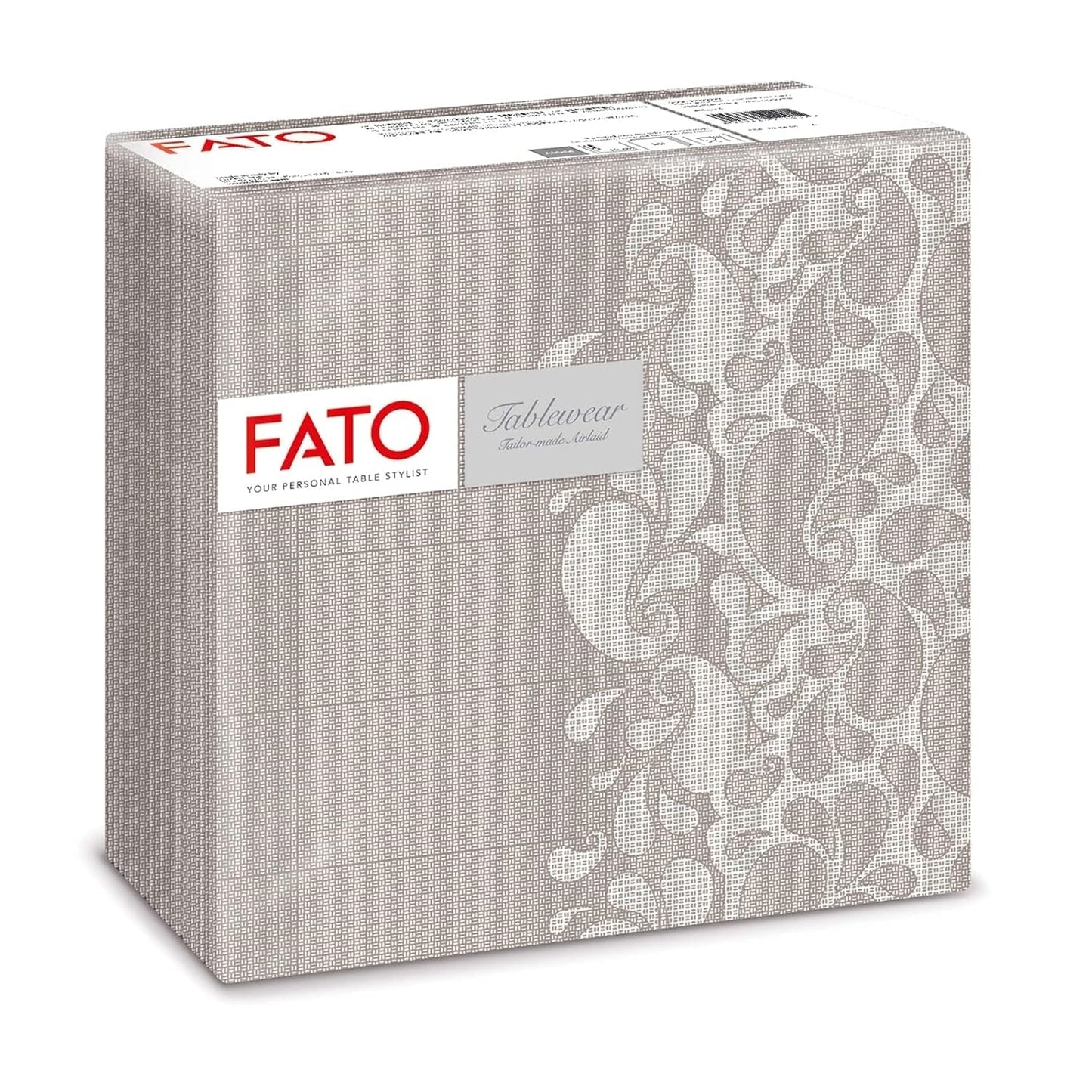 Fato - Șervețele din hârtie uscată, airlaid, efect textil, pachet cu 50 de șervețele, format 40X40 pliate în 4, Tropicana Decor