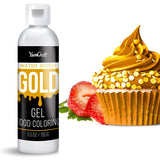 Colorant alimentar în gel - Colorant alimentar în gel foarte concentrat pentru prăjituri, copt, ouă de Paște, băuturi - Colorant alimentar fără zahăr pentru fondant, glazură, slime, decorarea torturilor (Red Velvet, 150G)