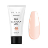Makartt Poly Nail Extension Gel - 50 ML Extension Builder Acrylic Poly Nägel Aufbaugel Extender Gel Für Gelnägel Für Nagelverlängerung, Nagelstärkung, Nail Art Dekoration(Transparent)