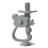 Jucărie de dentiție Moonkie din silicon fără BPA, periuță de dinți pentru bebeluși cu ventuză și rotire la 360°, ideală pentru bebelușii de 6-12 luni