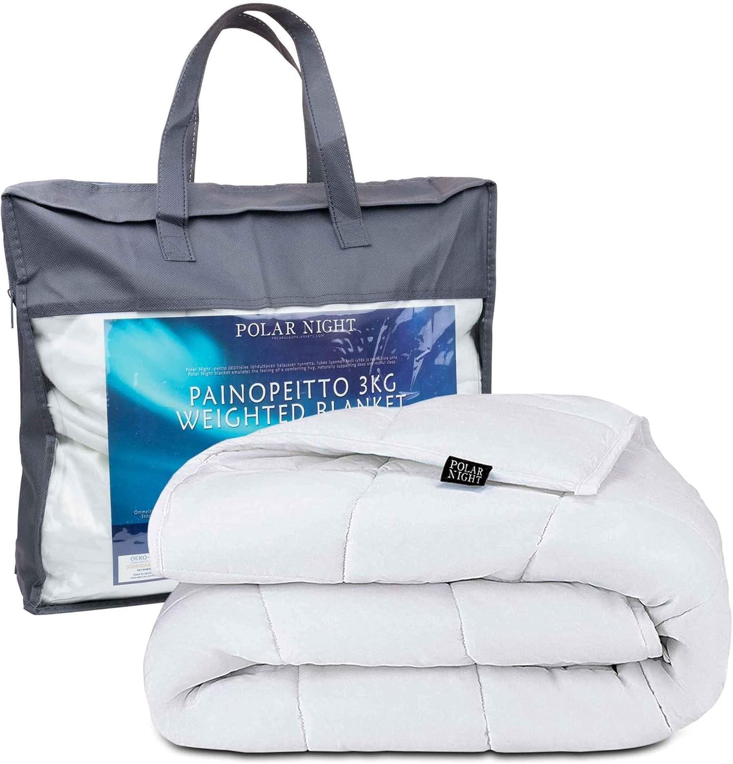 Pătură ponderată pentru adulți 150 X 200 Cm, 7Kg - Pătură ponderată pentru somn profund, pătură grea, pătură de terapie din bumbac 100%, pătură relaxantă Oeko-Tex® 100 Standard plapumă Paturi si Cuverturi Polar Night 150 X 200 Cm 7,0 Kilograme