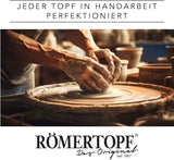 Römertopf oală de usturoi oală proaspătă din lut natural pentru o perioadă lungă de valabilitate a alimentelor, cum ar fi usturoiul Ø 12,5 cm alb Cutii depozitare alimente Naty Shop