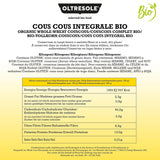 Cuscus integral organic 5 kg, făină de grâu dur integral organic, ideal pentru aperitive și garnituri sănătoase, format convenabil