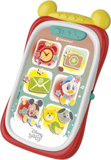 Clementoni 17711 Disney Baby Baby Mickey Smartphone, telefon mobil pentru copii cu efecte luminoase și sonore, jucărie interactivă pentru copii de 9-36 luni, M, Multicolor Jucarii Bebe Naty Shop Titlu implicit