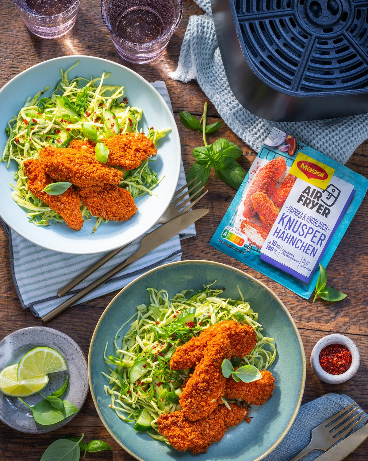 MAGGI Airfryer Knusper Hähnchen - Paprika & Knoblauch, 1er Pack (1 x 39g)