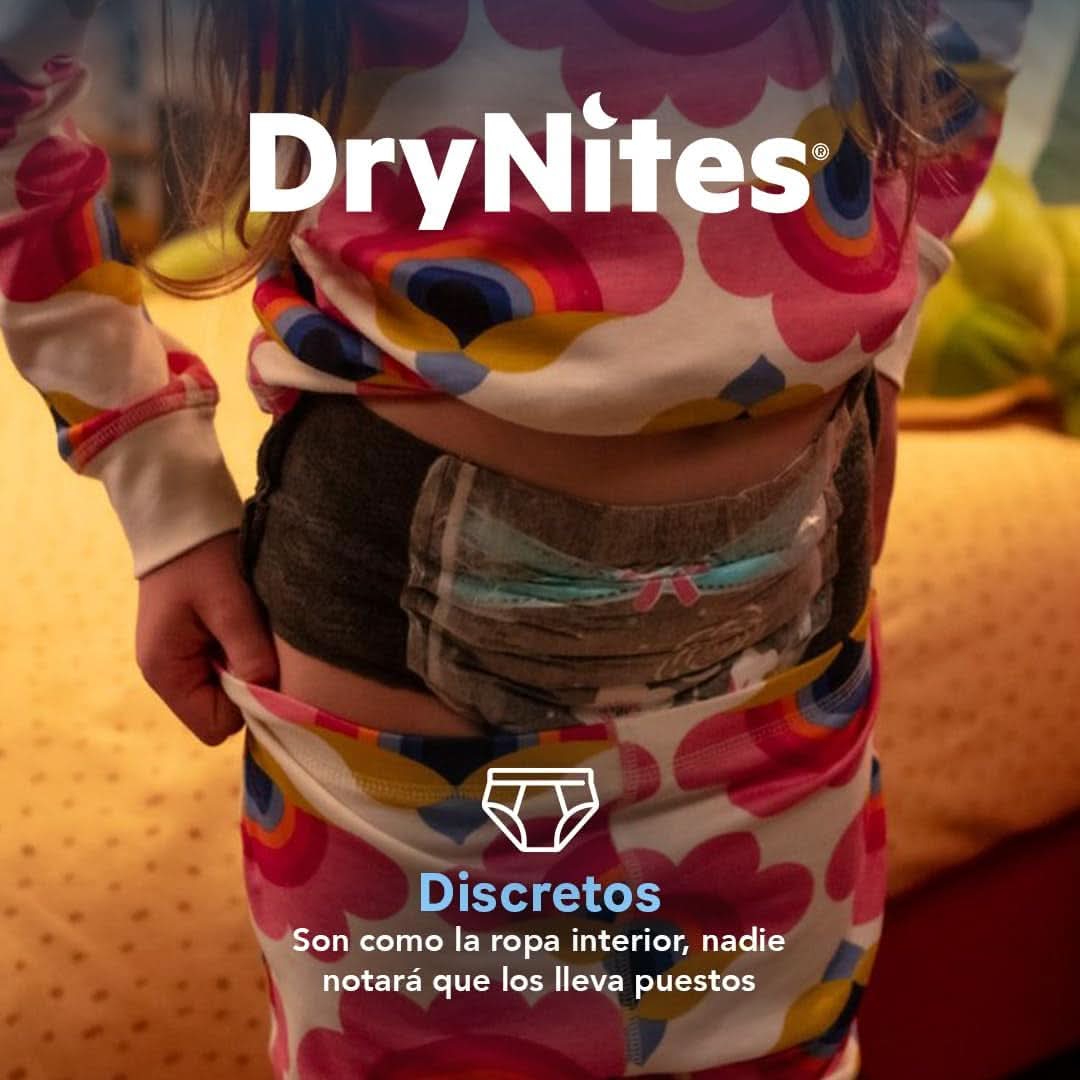 Pantaloni de pijama Dry Nites fată 3-5 ani, 1 pachet (16 bucăți) Naty Shop