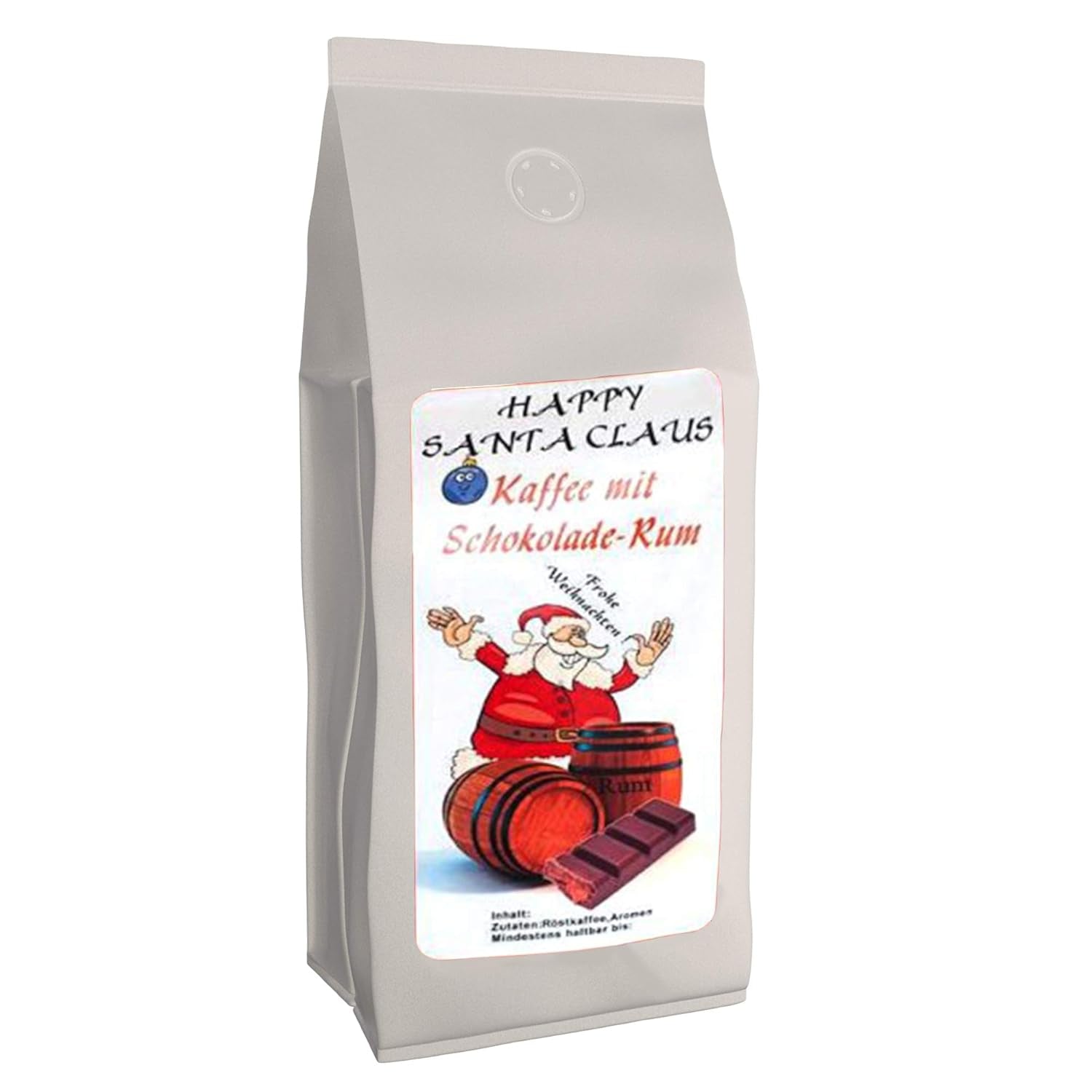 Rom cu ciocolată Happy Santa Claus, 1000 de boabe întregi