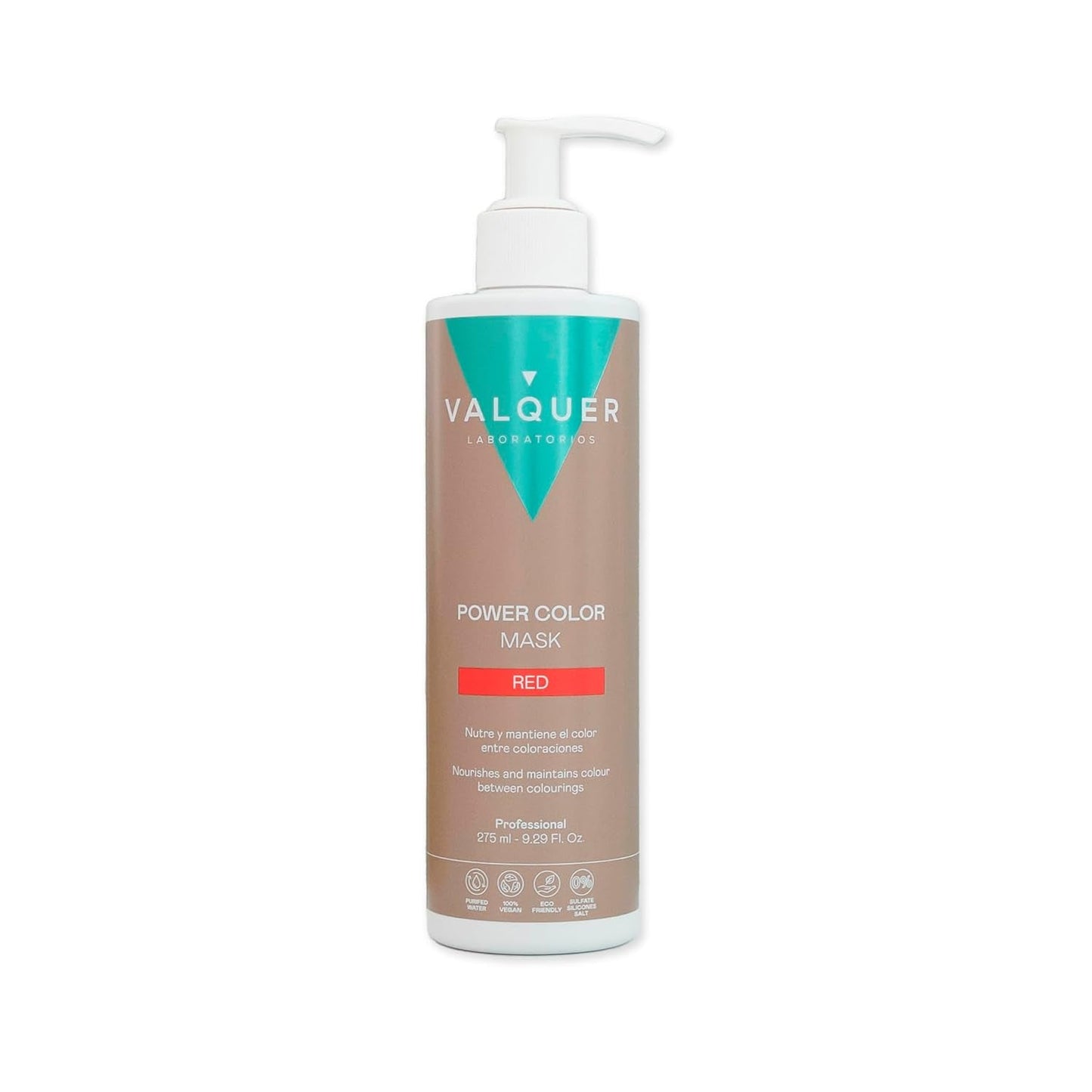 Valquer Power Color Mask formulare vegană și fără silicon Dă culoarea părului 290 ml violet Masca de par Naty Shop Roșu 1 bucată (pachet de 1)