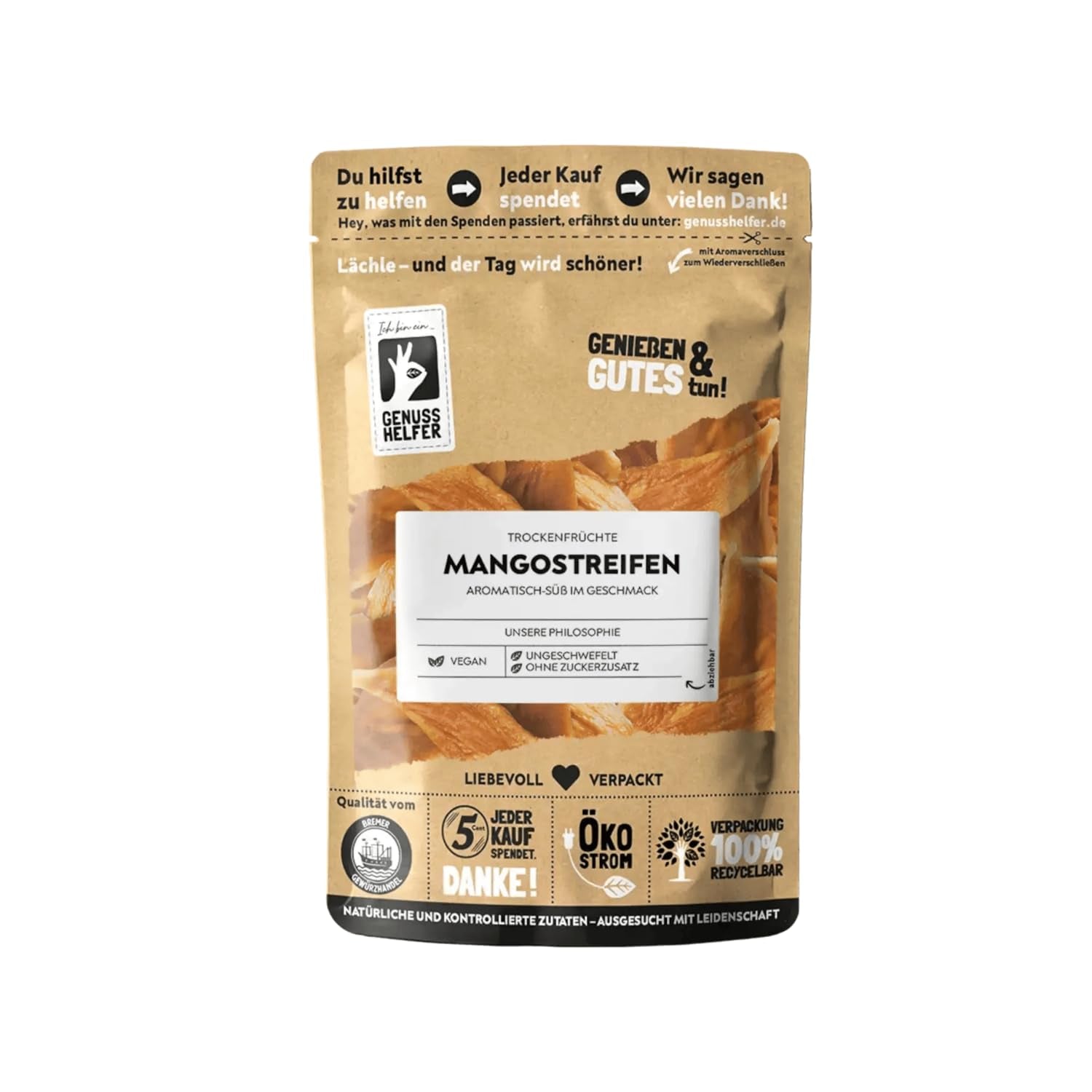 Bremer Gewürzhandel mango, fâșii de mango uscate, nesulfurate, fără zahăr adăugat, 1kg Produse deshidratate Naty Shop 180 G (1 pachet)