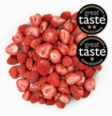 BRIX căpșuni liofilizate | Căpșuni naturale 75 g | Great Taste Award pentru fructe uscate, liofilizate | Fără OMG, fără gluten, vegan, vitamine reținute Produse deshidratate Naty Shop