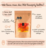 BRIX Mango liofilizat | Natural, felii de mango uscat 95 g | Great Taste Award fructe uscate, mango liofilizat | Fără OMG, fără gluten, vegan, vitamine reținute Produse deshidratate Naty Shop