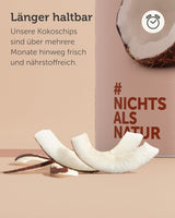 BUAH® Chipsuri de nucă de cocos uscată | Chipsuri din nucă de cocos organică, chipsuri de nucă de cocos ca gustare, pentru muesli și pentru coacere | Înlocuitor ideal pentru bomboane | Vegan și fără zahăr adăugat | 400g Produse deshidratate Naty Shop