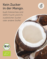 BUAH® Chipsuri de nucă de cocos uscată | Chipsuri din nucă de cocos organică, chipsuri de nucă de cocos ca gustare, pentru muesli și pentru coacere | Înlocuitor ideal pentru bomboane | Vegan și fără zahăr adăugat | 400g Produse deshidratate Naty Shop