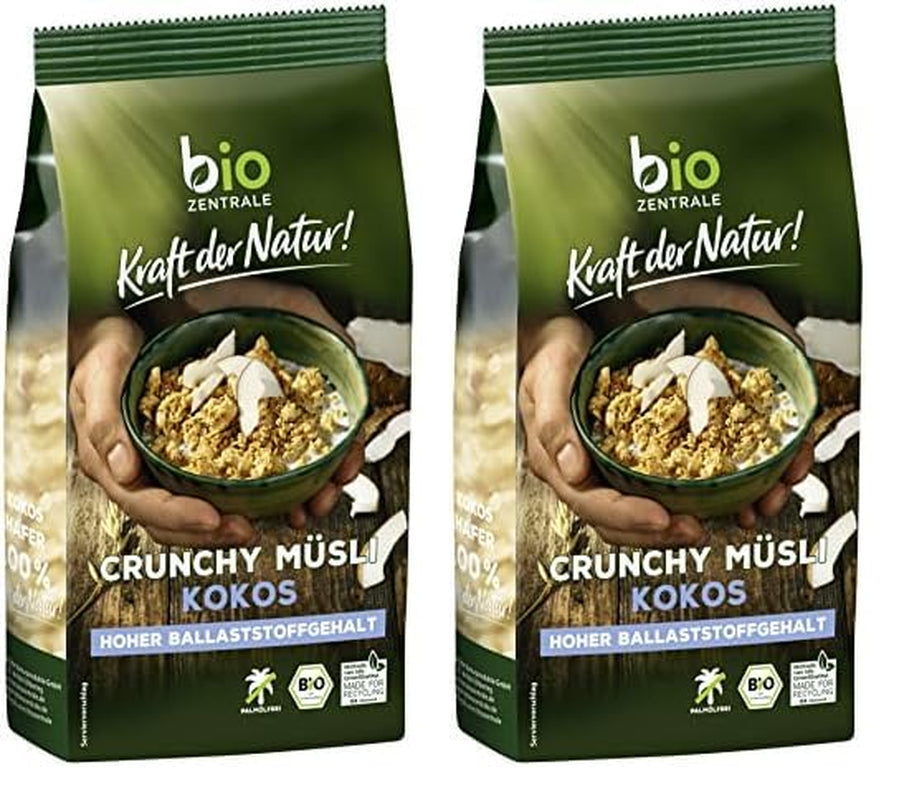 Muesli crocant cu fructe de pădure Biozentrale | 375 g Muesli organic | Ideal pentru micul dejun și pentru paharul tău de muesli la pachet | O alternativă la batoanele de muesli