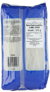 Tăiței de orez Cock, 3 mm, calitate 1 (1 pachet x 375 g)