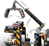 Depozit de fier vechi LEGO City cu mașini - jucărie cu presă de fier vechi și macara, 2 mașini de jucărie, 4 minifigurine muncitoare și clădire de birouri - cadouri aniversare pentru băieți și fete de la 8 ani 60472 Seturi de constructie Besuche den LEGO-Store