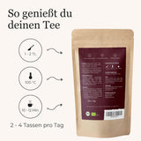 Ceai cu condimente BIO Schoko-Chai fără zahăr, cu coji de cacao, scorțișoară, lemn dulce și alte condimente aromatice Chai, 100 g