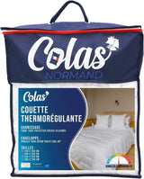 COLAS NORMAND Plapumă termoregulatoare, Cool In, Temperat, 140 X 200 Cm, Transpirație, Ventilație optimă, 100% percale, Fresh Feel, Franceză, 53130255, Alb Plapumi si pilote Naty Shop Alb 200X200 Cm