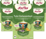 Yogi Tea - Tulsi Serenity, ceai ayurvedic din plante, fără cofeină, amestec de tulsi - busuioc „sfânt”, lemn dulce și portocală, Yogi Tea, pachet de 6, 6 x 17 pliculețe (102 pliculețe de ceai)
