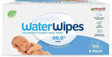 Waterwipes Plastikfreie, Originale Reinigungstücher Für Babys, 540 Stück (9 Packungen), 99,9 % Wasserbasierte Reingugnstücher, Unparfümiert Für Empfindliche Haut Naty Shop 540 Stück (1Er Pack)